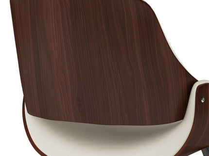 Malden - Bentwood Upholstered Dining Chair With Wood Back