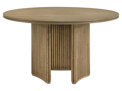 Dreydon - 5 Piece Round Dining Table Set With Chairs - Light Brown