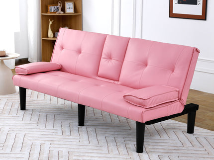 Sofa Bed With Foldable Design And Cup Holder