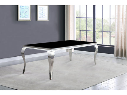 Dining Table - Black / Silver