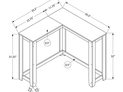 Corner Accent Console Table For Entryway, Unique Design Contemporary & Modern