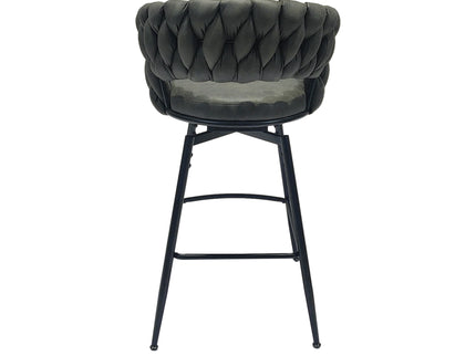 Bar Stool 360 Swivel With Back Footrest