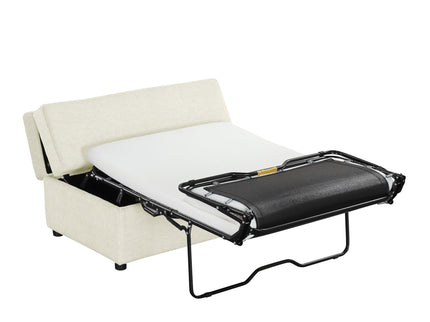 Twin Size Folding Ottoman Sleeper Bed With Mattress Convertible Guest Bed
