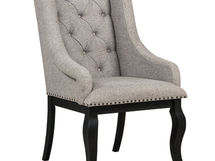 Kinzler - Arm Chair (Set of 2) - Tan / Black