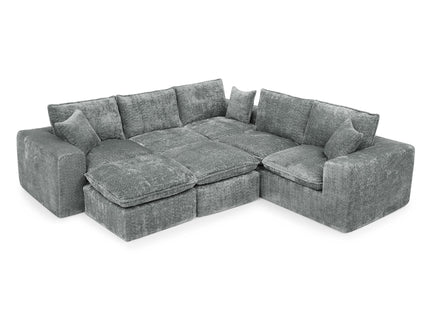 Sectional Sofa With Moveable Ottoman