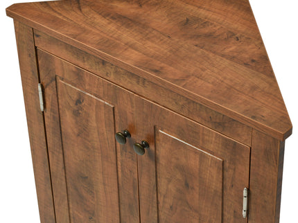 Triangle Bathroom Storage Cabinet With Adjustable Shelves, Freestanding Floor Cabinet For Home Kitchen