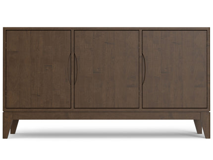 Harper - 3 Door Sideboard Buffet / Storage Cabinet - Walnut Brown