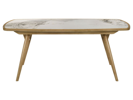 Teleli - 7 Piece Dining Set - Natural / Gray