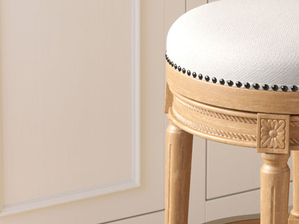 Rustic Elegance Backless Swivel Stool