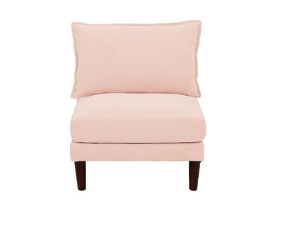 Modular L-Sectional Set With Ottomans - Pink