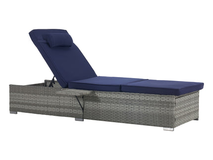 Outdoor Sofa Pe Rattan Furniture Deck Chair - Gray