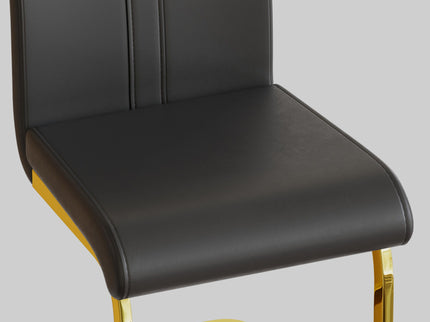 Side Dining Room Chair, Padded Seat High Back