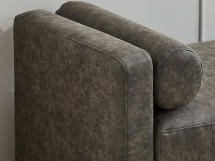 Upholstered End Of Bed Bench With Arms & 2 Bolsters For Bedroom