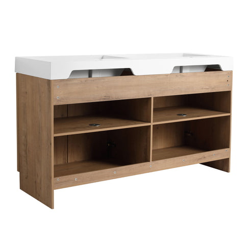 Freestanding Bathroom Vanity With Sink, Soft Close Doors