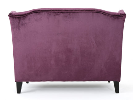 Nurturing - Upholstered Loveseat With Wing Back And Diamond Tufting