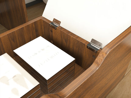 Vanity Desk With Lighted Mirror & Stool