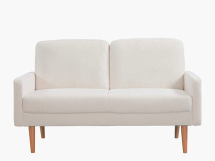 Loveseat Sofa, European Style With Sleek Design, Modern & Vintage Flair, Upholstered 2 Seater Couch