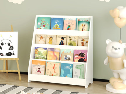 4 Tier Bookshelf, Toddler Book Display Shelves