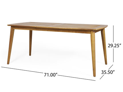 Outdoor Dining Table With Frame - Teak