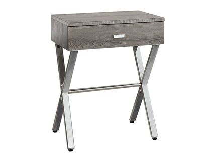 Accent Side X Table, Storage Drawer, Contemporary & Modern