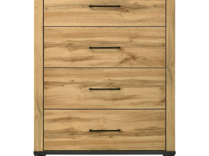 Georgina - 4 Drawer Bedroom Chest - Natural Wood