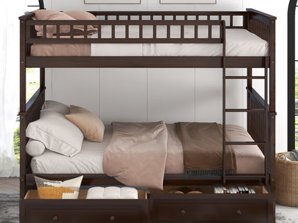 Bunk Bed With Drawers, Convertible Design