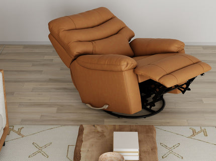 Oslo Antelope - Swivel Glider Recliner With Manual Footrest