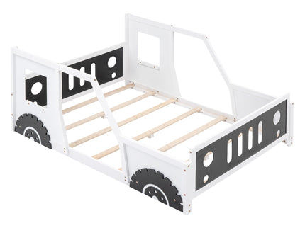 Classic Car Shaped Platform Bed With Wheels