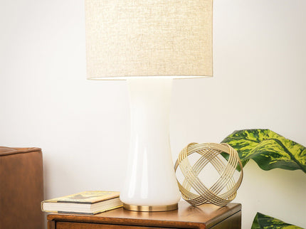 Cascade - Lamp Base Table Lamp - Beige / Gold / White
