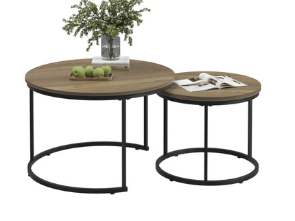 Round Nesting Coffee Table (Set of 2)