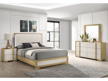 Lincoln - 4 Piece Queen Bedroom Set - Natural