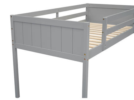 Low Loft Bed With Adjustable Ladder