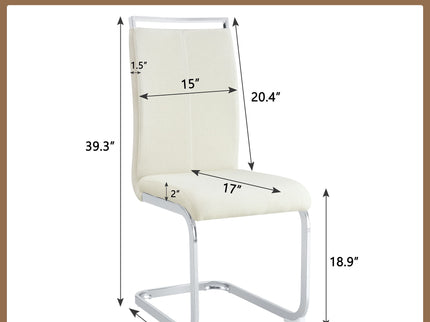Dining Chairs With Ergonomic Backrest