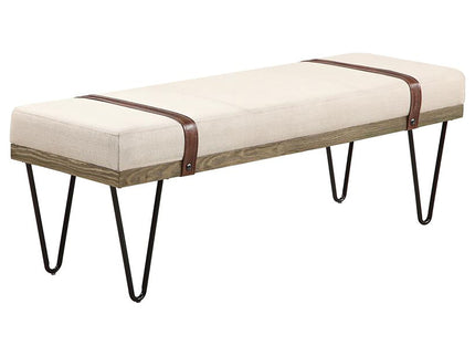 Karis - Upholstered Accent Bench - Beige