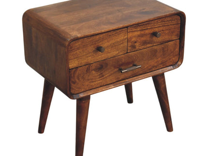 Avora - 3 Drawer Nightstand - Brown