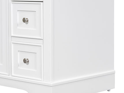Modern Bathroom Vanity Base Only With 1 Cabinet And 6 Drawers