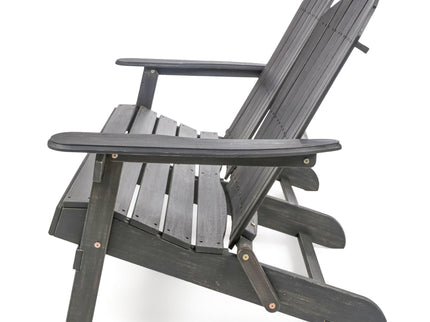 Outdoor Adirondack Rocking Loveseat With Hand Crafted Details