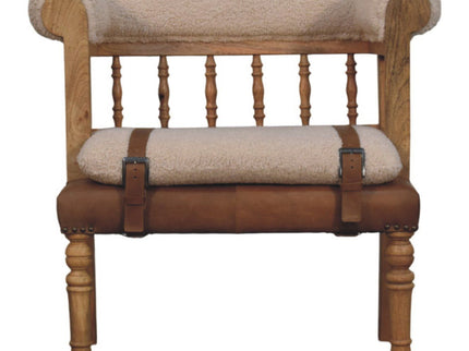 Strapped Hallway Bench