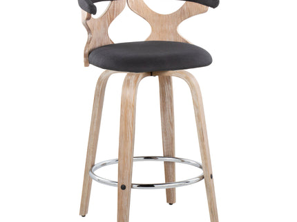 Gardenia - Mid Century Modern Fixed Height Counter Stool With Swivel (Set of 2)