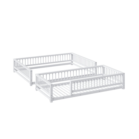 Bunk Bed With Ladder And Safety Guardrails