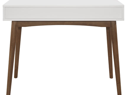 1 Drawer Writing Desk, Compact Size For Home Office - White