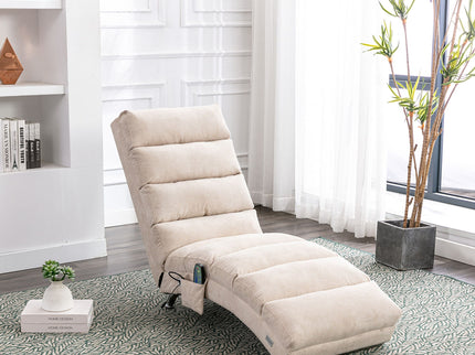 Massage Chaise Lounge Indoor With Remote Control, Ergonomic Electric Massage Lounger