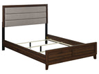 Dark Brown / 4 Pc. Bed, Nightstand, Dresser, Mirror / Queen