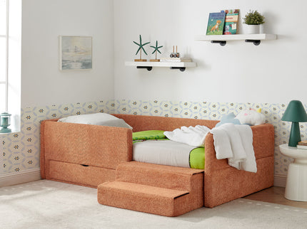 Safe Kids Bed With Guardrails And Storage