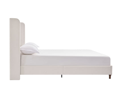 Harper - Tall Headboard Upholstered Bed / High Headboard / Elegant Simplicity / No Box Spring Needed