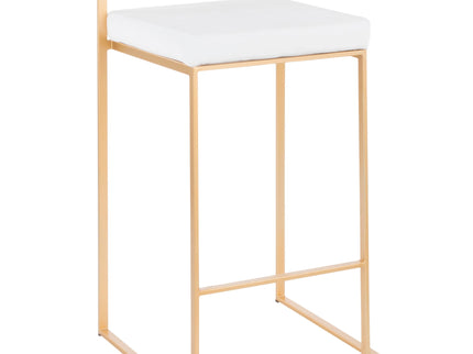 Fuji - Contemporary / Glam Design Counter Stool (Set of 2)