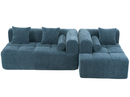 Sectional Free Combined Sofa With 2 Side Pockets