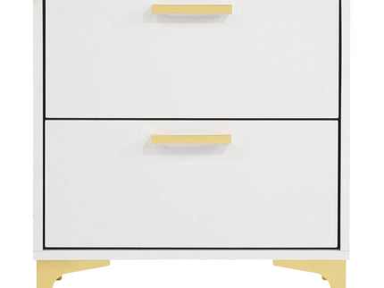 Karena - 2 Drawer Rectangular Nightstand - White