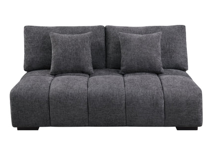 Chosen - Sectional Sofa With Toss Pillows With 2 Chaises With Ottoman - Gray