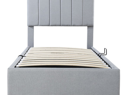 Upholstered Platform Bed With A Hydraulic Storage System